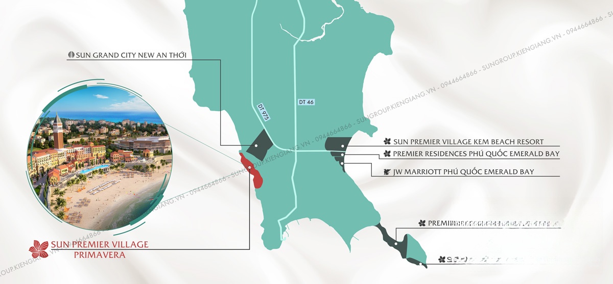 Vị trí dự án Sun Premier Village Primavera