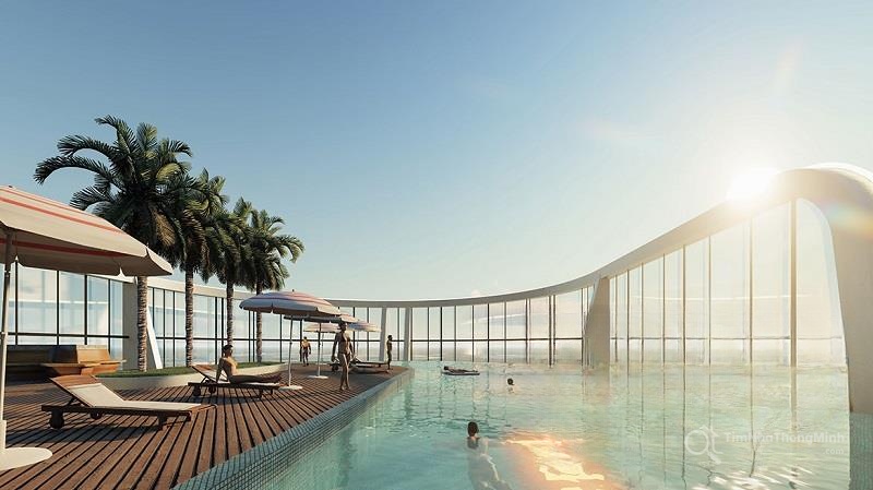 Bể bơi tràn bờ tại Sunshine Horizon