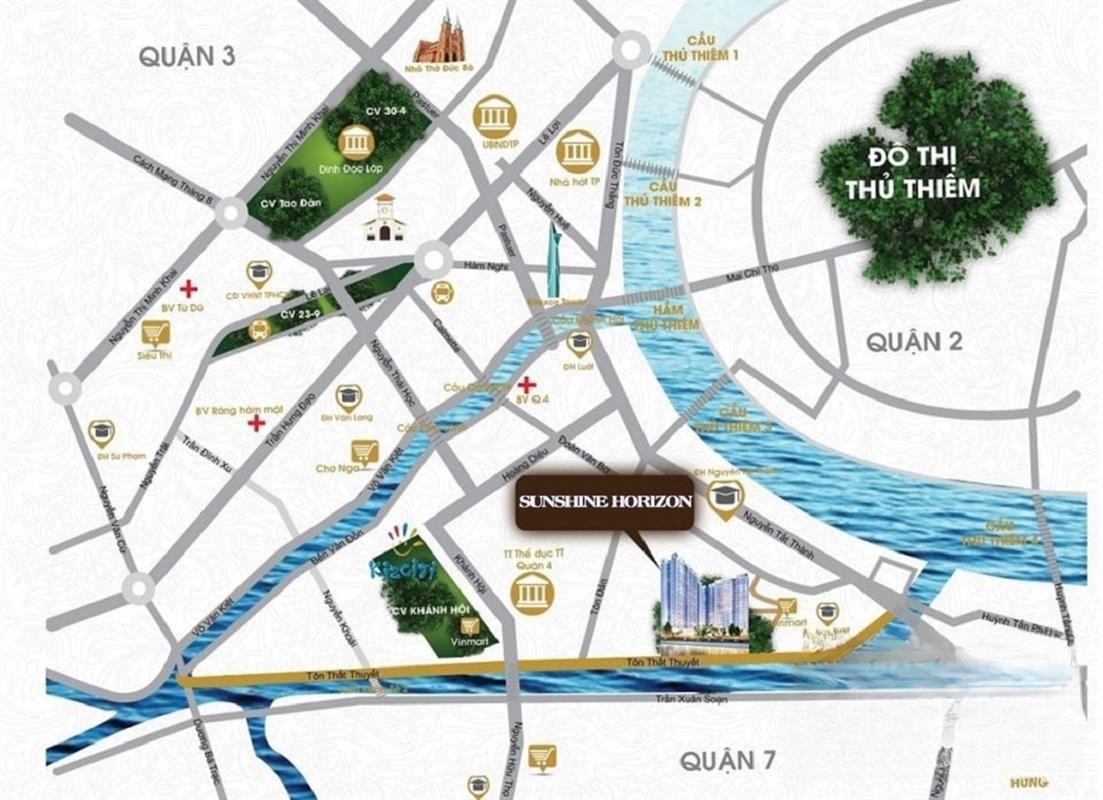 Vị trí dự án Sunshine Horizon trên bản đồ