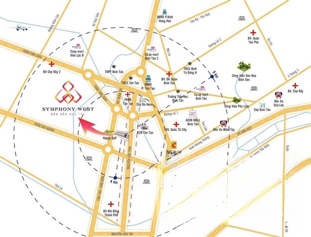 Vị trí dự án Symphony West