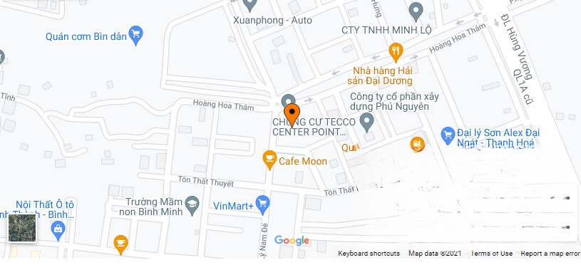 Vị trí dự án Tecco Center Point
