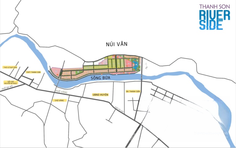 Vị trí dự án Thanh Sơn Riverside