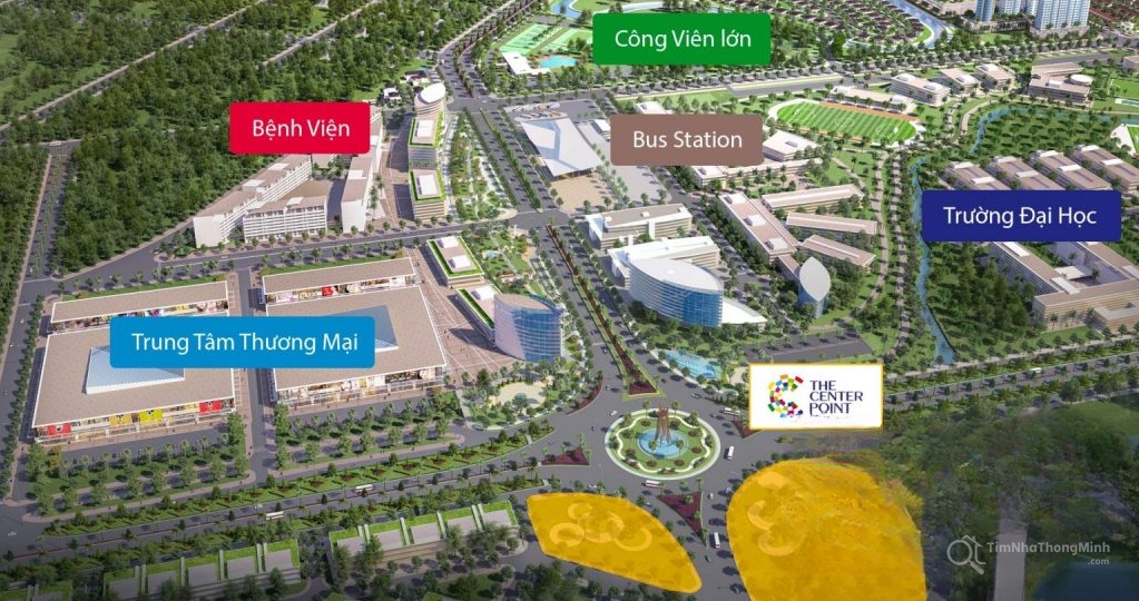 tiện ích Hệ thống tiện ích kế cận dự án The Center Point