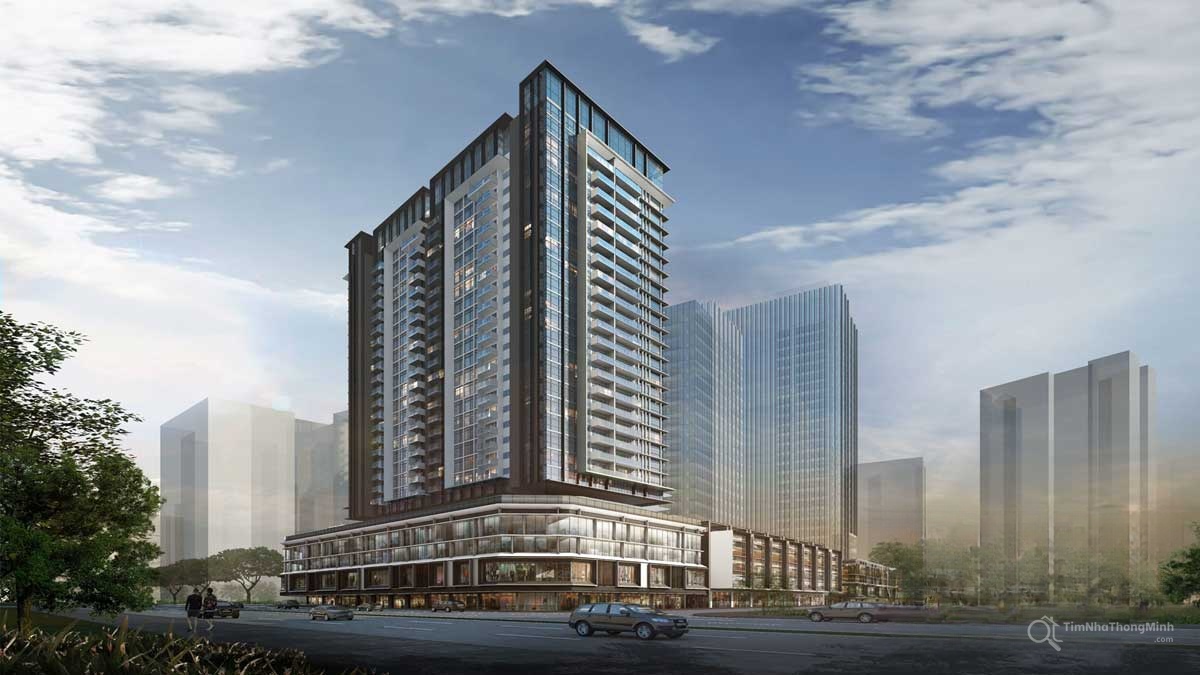 Phối cảnh tổng thể dự án The Crest Residence