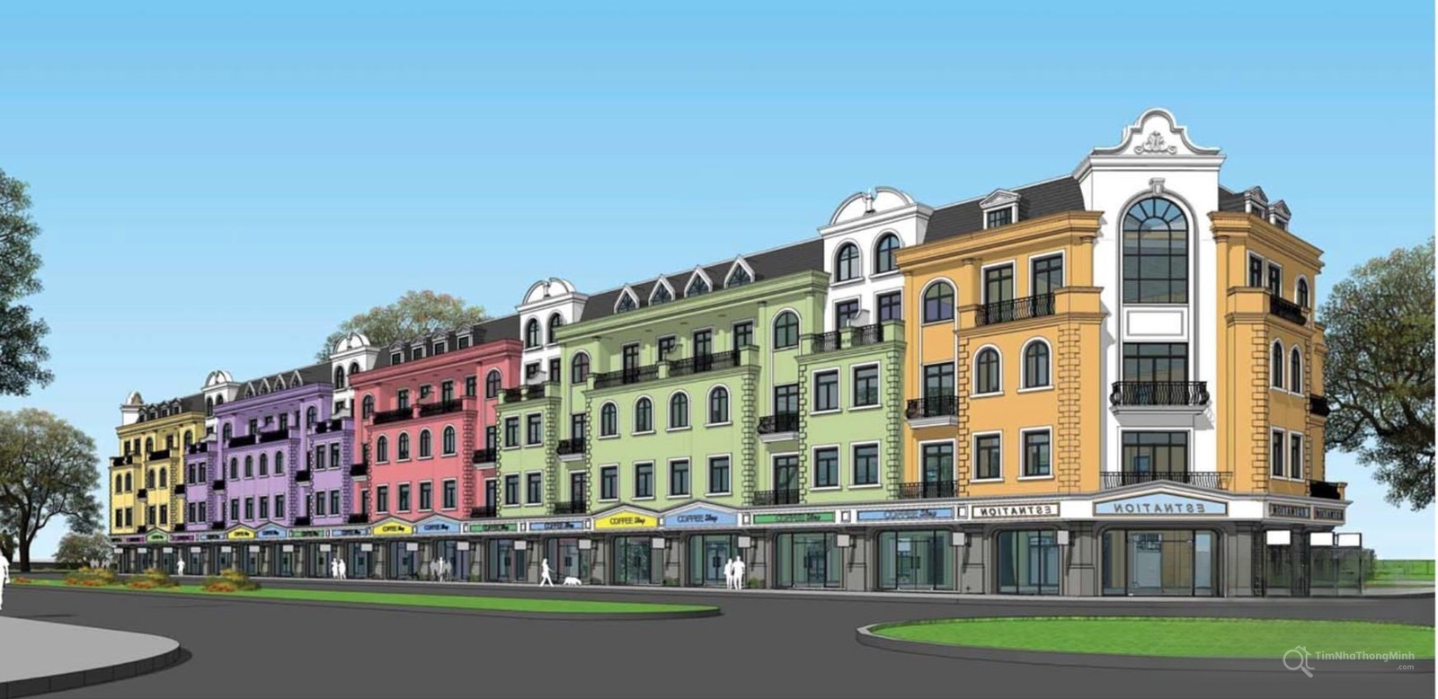 Phối cảnh Shophouse Vinpearl Tuyên Quang