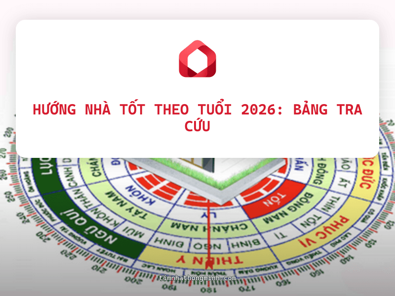 Hướng Nhà Tốt Theo Tuổi 2026: Bảng Tra Cứu Đầy Đủ Cho Gia Chủ